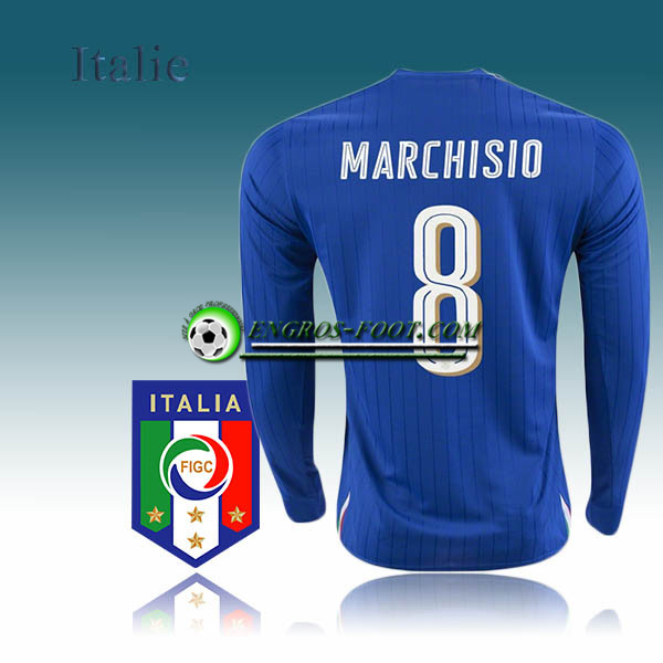 Engros-foot: Maillot Manche Longue Foot Italie Domicile 2016 2017 - MARCHISIO 8