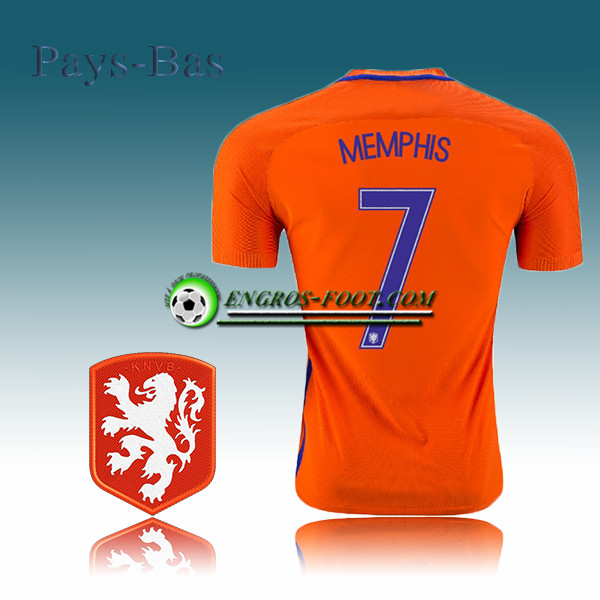 Engros-foot: Maillot Foot Equipe Pays-Bas Domicile 2016 2017 - MEMPHIS 7