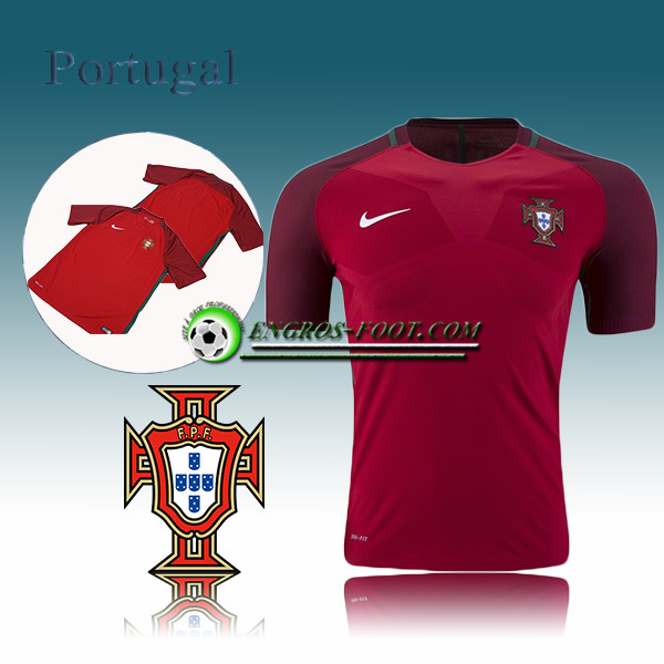 Engros-foot: Maillot Equipe Portugal Domicile 16-17 Thailande