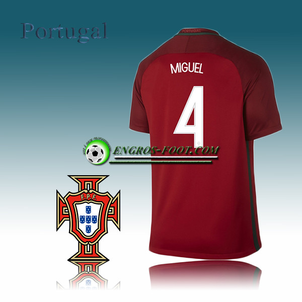 Engros-foot: Maillot Equipe Portugal Domicile 2016/17 - MIGUEL 4