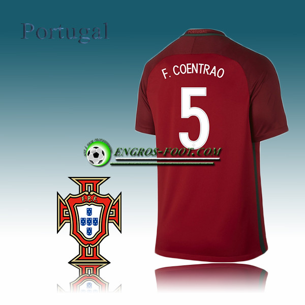 Engros-foot: Maillot Equipe Portugal Domicile 2016 2017 - F.COENTRAO 5