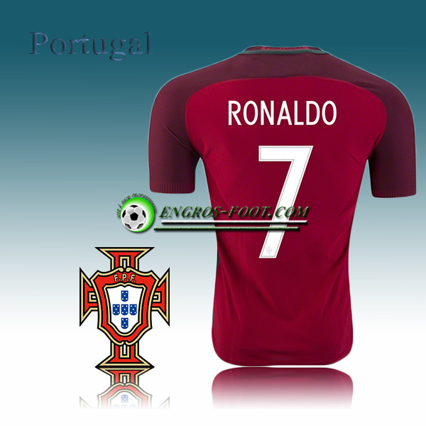 Engros-foot: Maillot Equipe Portugal Domicile 2016/2017 - RONALDO 7