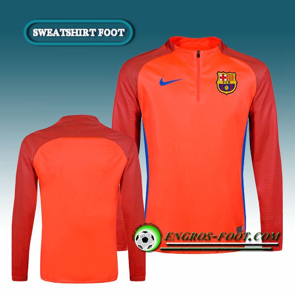 Engros-foot: Sweatshirt Training FC Barcelone Strike Drill-Carmin/Royal 2016 2017 Thailande