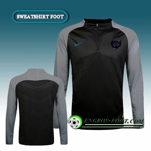 Engros-foot: Sweatshirt Training Paris PSG Strike Drill Noir 2016 2017 Thailande