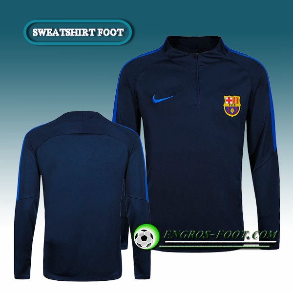 Engros-foot: Sweatshirt Training FC Barcelone Obsidienne/Royal 2016 2017 Thailande