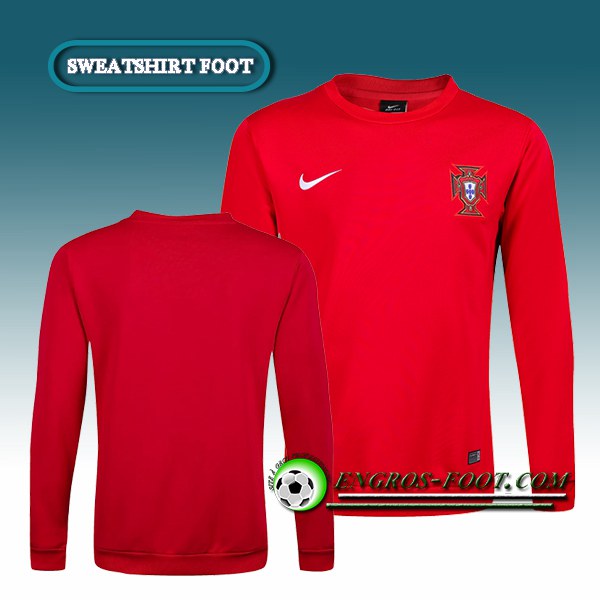 Engros-foot: Sweatshirt Training Portugal Rouge 2016 2017 Thailande