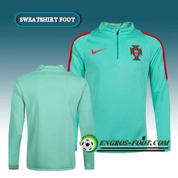 Engros-foot: Sweatshirt Training Portugal Vert 2016 2017 Thailande