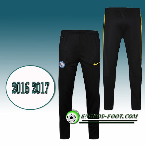 Engros-foot: Pantalon Training Manchester City Noir 2016 2017 Thailande