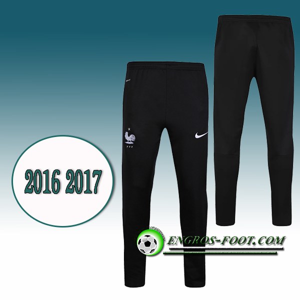 Engros-foot: Pantalon Training France Noir 2016 2017 Thailande