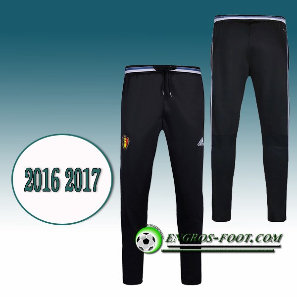 Engros-foot: Pantalon Training Belgique Noir 2016 2017 Thailande