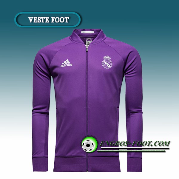 Engros-foot: Veste Foot Real Madrid Pourpre 2016 2017 Thailande