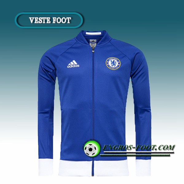 Engros-foot: Veste Foot FC Chelsea Bleu/Blanc 2016 2017 Thailande