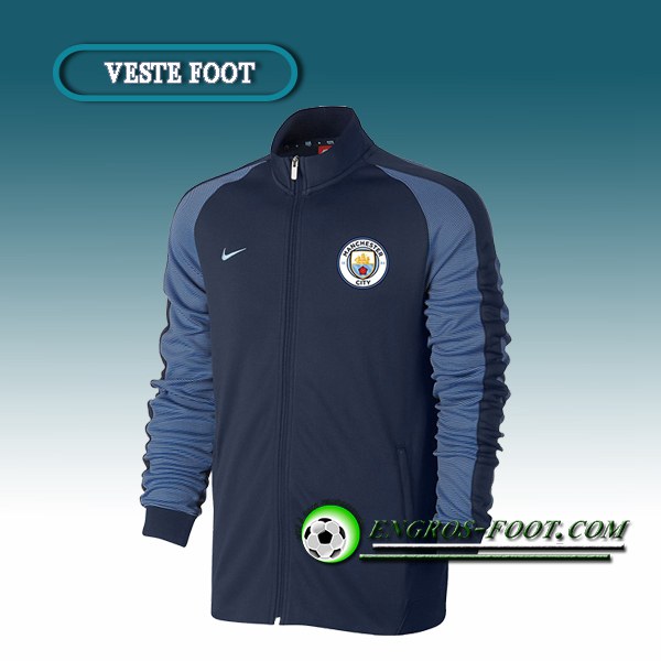 Engros-foot: Veste Foot Manchester City Bleu Marine 2016 2017 Thailande