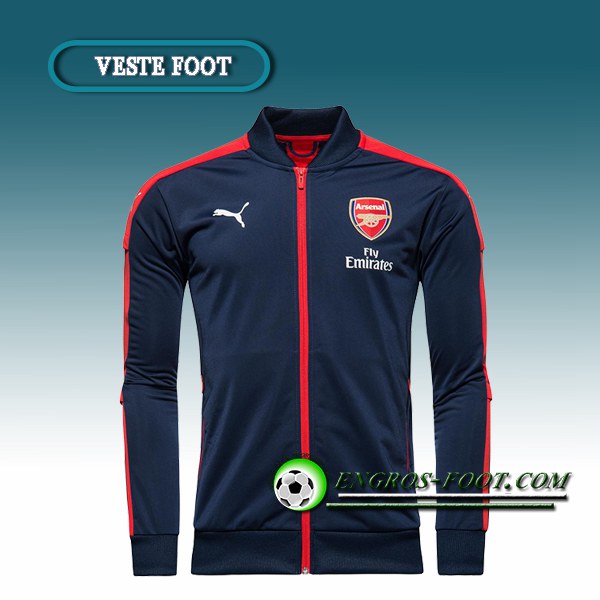 Engros-foot: Veste Foot Arsenal Bleu/Rouge 2016 2017 Thailande