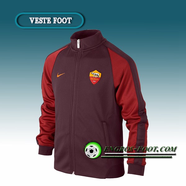 Engros-foot: Veste Foot AS Rome Rouge/Marron 2016 2017 Thailande