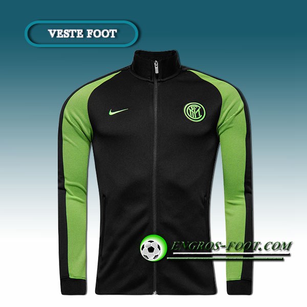 Engros-foot: Veste foot Inter Milan Noir/Vert 2016 2017 Thailande