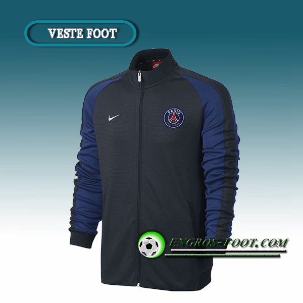 Engros-foot: Veste Foot Paris PSG Bleu/Noir 2016 2017 Thailande