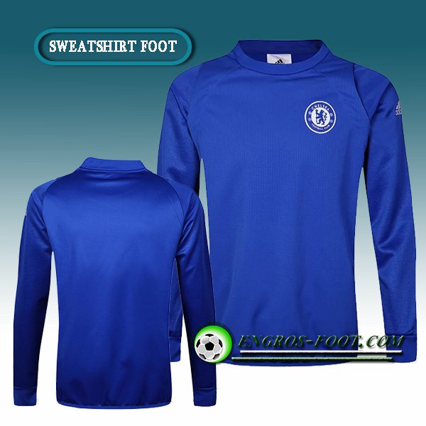 Engros-foot: Champions Sweatshirt Training FC Chelsea Velours Bleu 2016 2017 Thailande