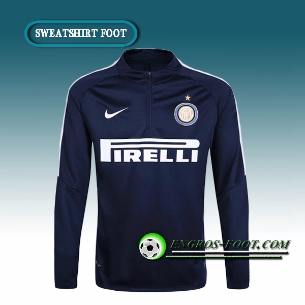 Engros-foot: Sweatshirt Training Inter Milan Noir 2016 2017 Thailande