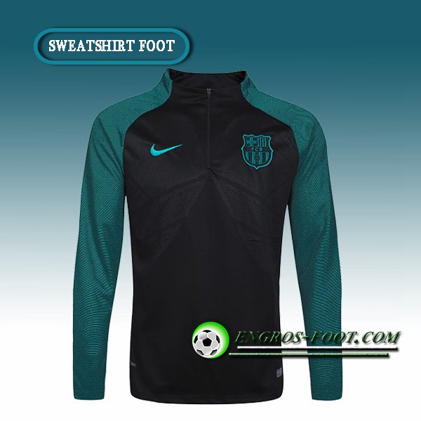 Engros-foot: Sweatshirt Training FC Barcelone Noir/Vert 2016 2017 Thailande