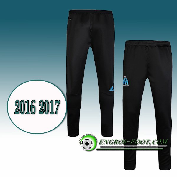 Engros-foot: Pantalon Training Marseille OM Noir 2016 2017 Thailande