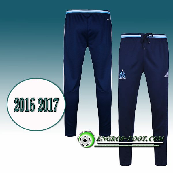 Engros-foot: Pantalon Training Marseille Bleu/Marine 2016 2017 Thailande