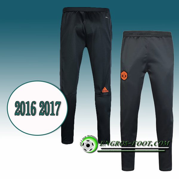 Engros-foot: Pantalon Training Manchester United Gris Fonce 2016 2017 Thailande