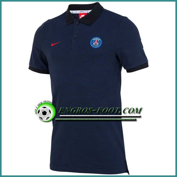 Engros-foot: Maillot de Polo Paris PSG Obsidienne/Rouge 2016 2017