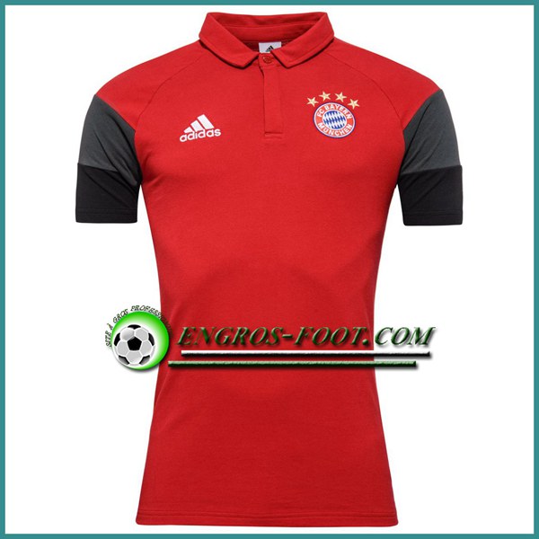 Engros-foot: Maillot de Polo Bayern Munich Rouge 2016 2017