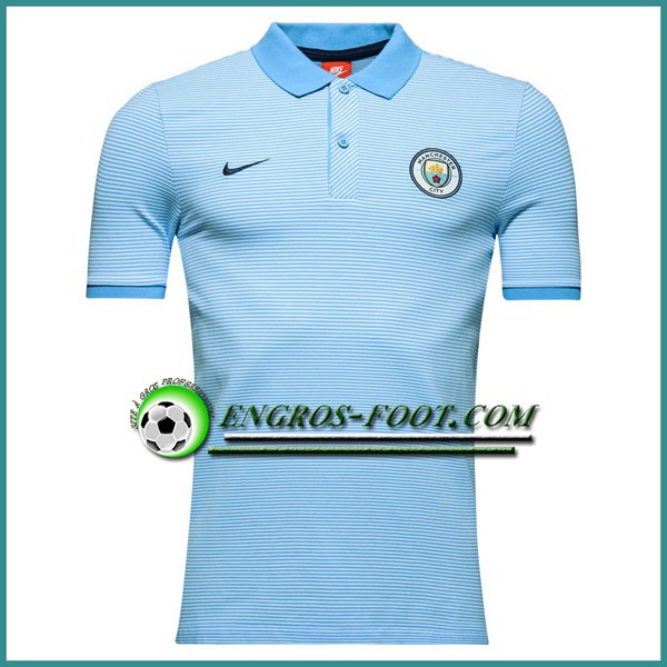 Engros-foot: Maillot de Polo Manchester City Bleu 2016 2017