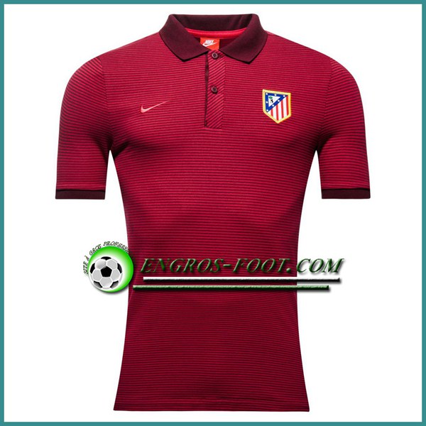 Engros-foot: Maillot de Polo Atletico de Madrid Rouge 2016 2017