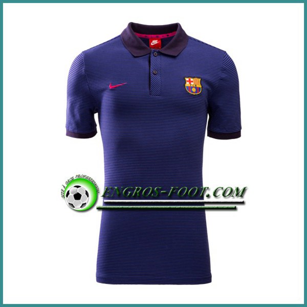 Engros-foot: Maillot de Polo FC Barcelone Bleu Marine 2016 2017