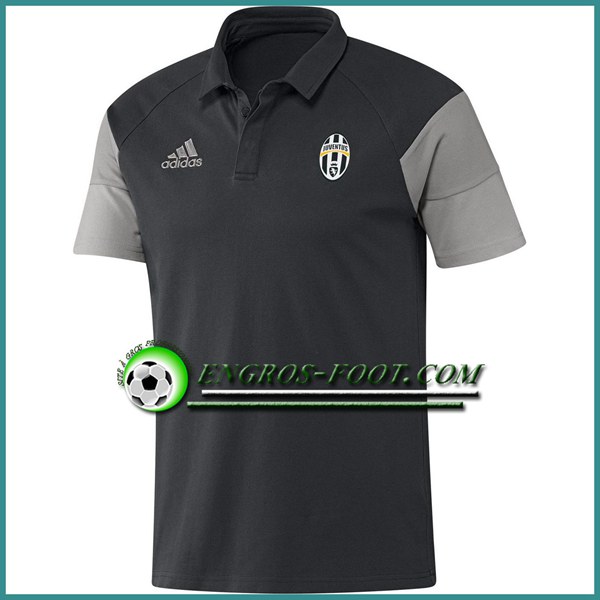 Engros-foot: Maillot de Polo Juventus Gris Fonce 2016 2017