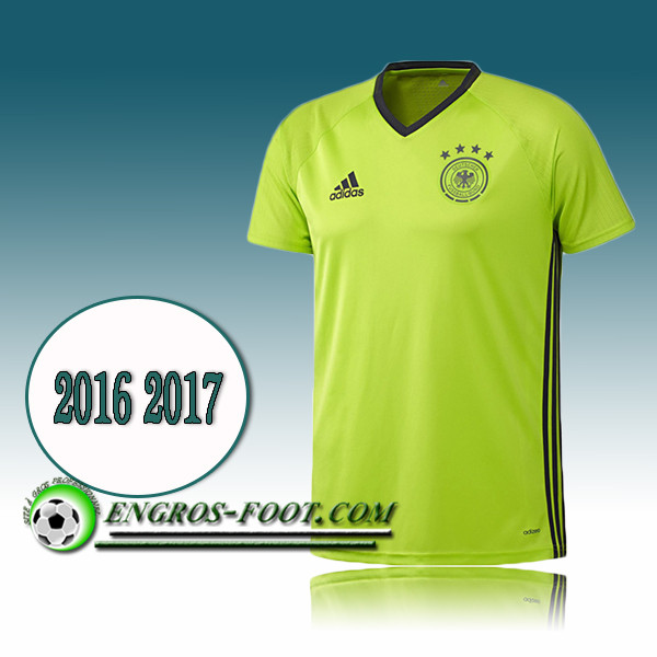 Engros-foot: Maillot Training Equipe de Allemagne Jaune PRE-MATCH 2016 2017