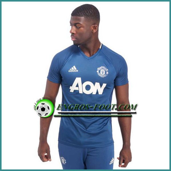 Engros-foot: Training T Shirt Manchester United Bleu 2016 2017