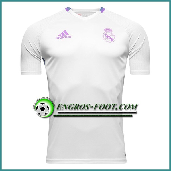 Engros-foot: Training T Shirt Real Madrid Blanc 2016 2017