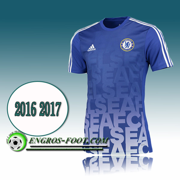 Engros-foot: Maillot de Training FC Chelsea Bleu PRE-MATCH 2016 2017