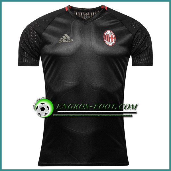 Engros-foot: Training T Shirt Milan AC Noir 2016 2017