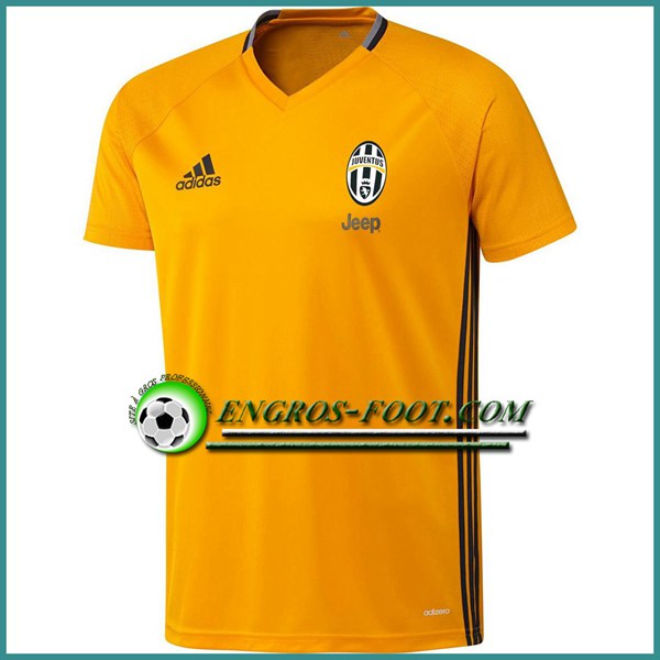 Engros-foot: Training T Shirt Juventus Jaune 2016 2017