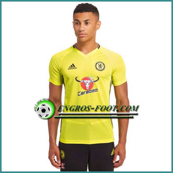 Engros-foot: Training T Shirt FC Chelsea Jaune 2016 2017