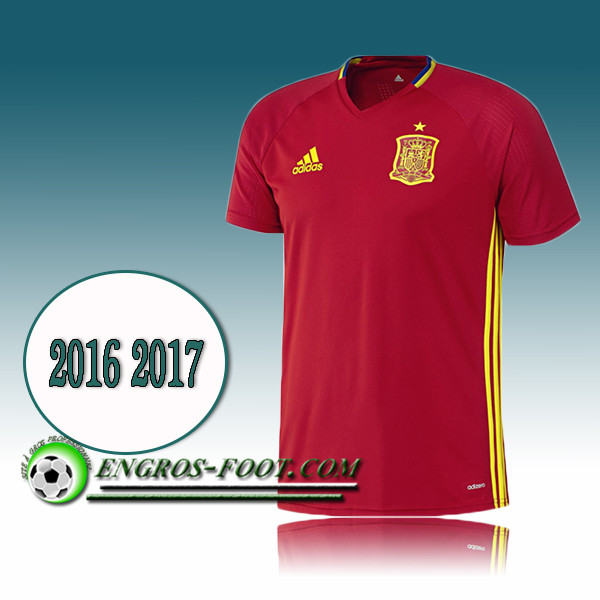 Engros-foot: Maillot Training Equipe de Espagne Rouge PRE-MATCH 2016 2017