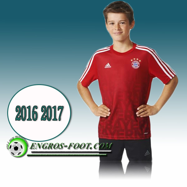 Engros-foot: Maillot de Training Bayern Munich Rouge PRE-MATCH 2016 2017