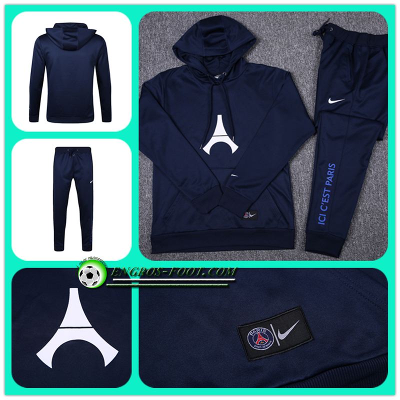 site survetement foot Sweat Capuche Bleu Royal 16-17