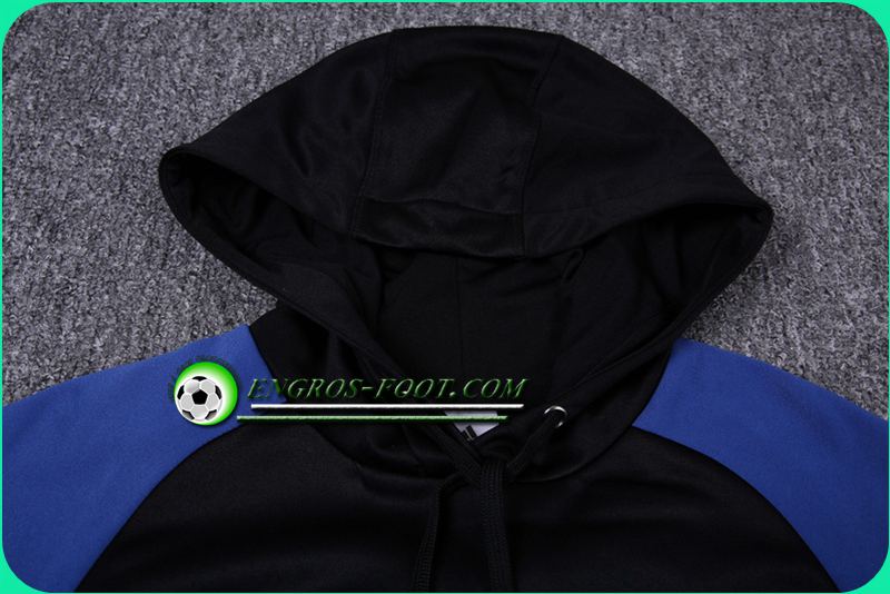 Real Madrid survetement Sweat Capuche Noir/Bleu 16/17