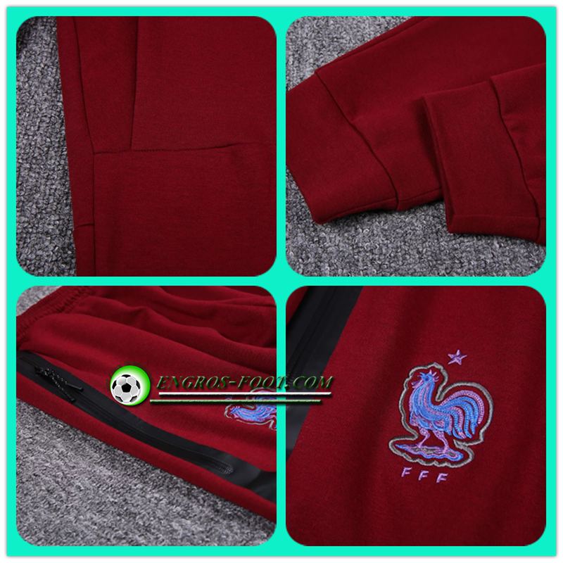 nouveau survetement de foot 2017/18 Sweat a Capuche France Rouge