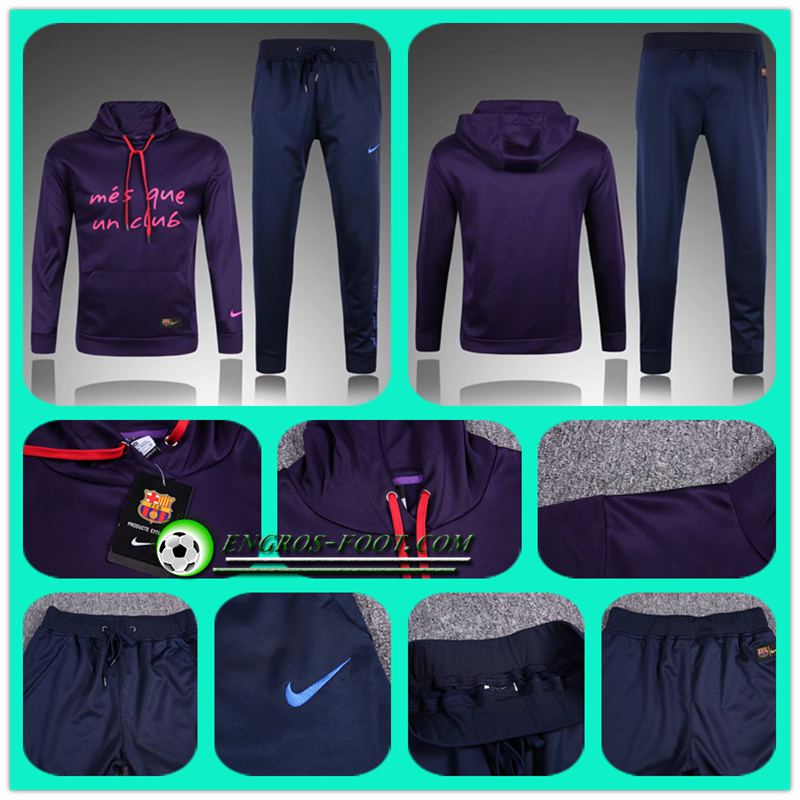 magasin survetement foot Sweat Capuche Pourpre 16-17