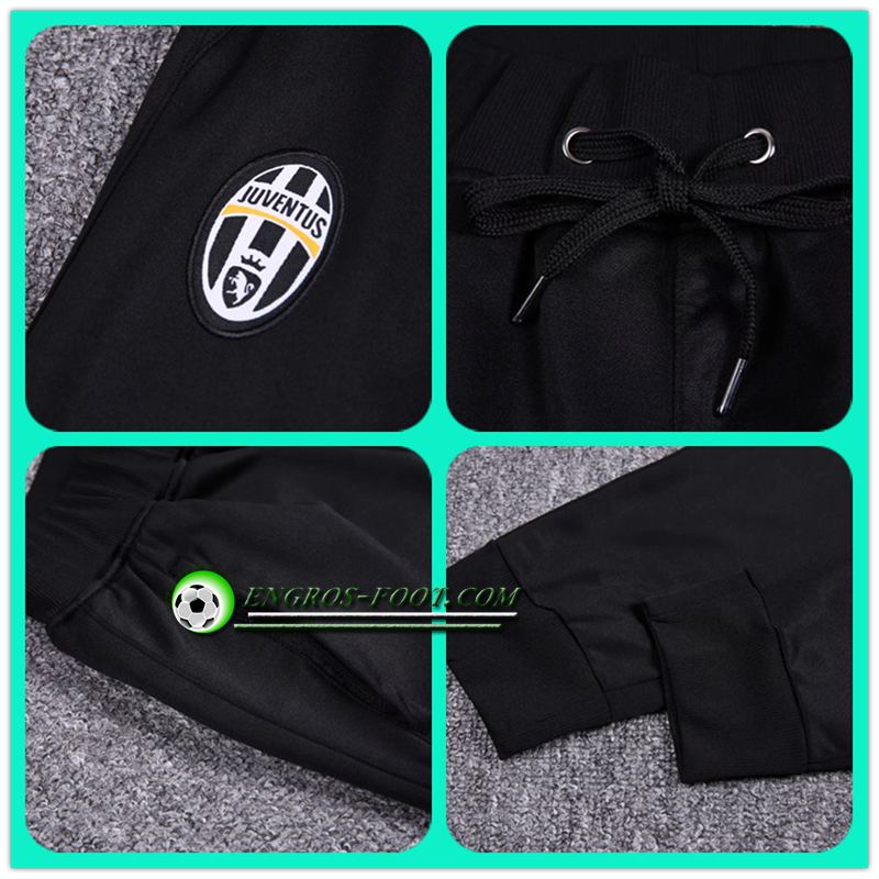 survetement d entrainement Juventus 2016 2017 Sweat Capuche Gris/Noir