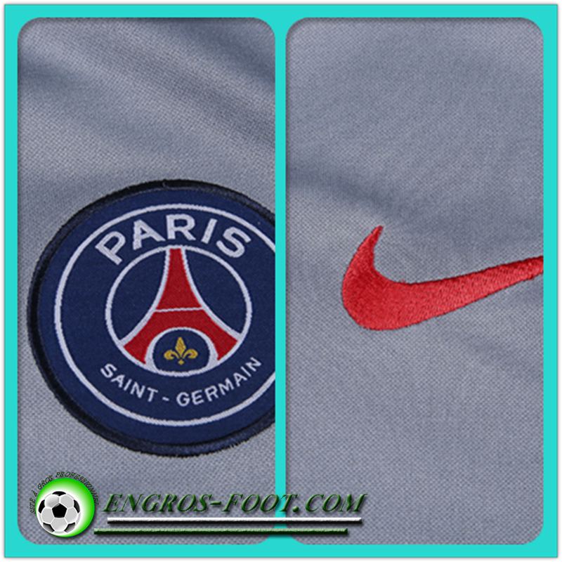 Sweatshirt Foot PSG Gris/Rouge 2016-2017 Thailande