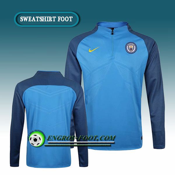 Engros-foot: Sweatshirt Foot Manchester City Bleu 2016-2017 Thailande