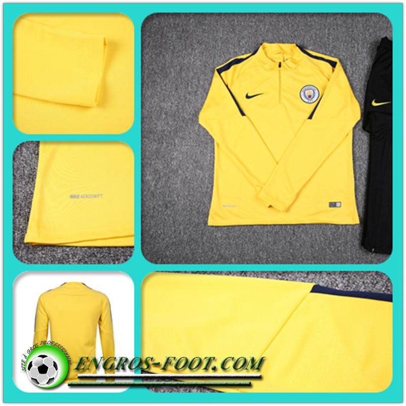 Sweatshirt Training Manchester City Jaune 2016 2017